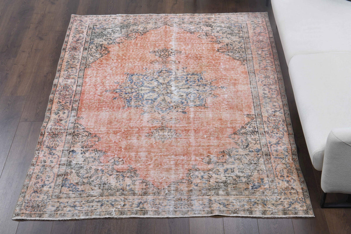 Vintage Area Oushak Rug