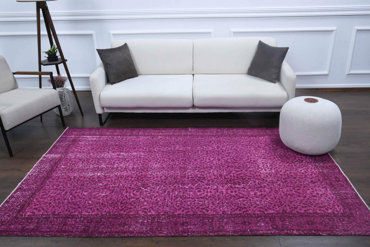 Vintage Area Hereke Floral Rug