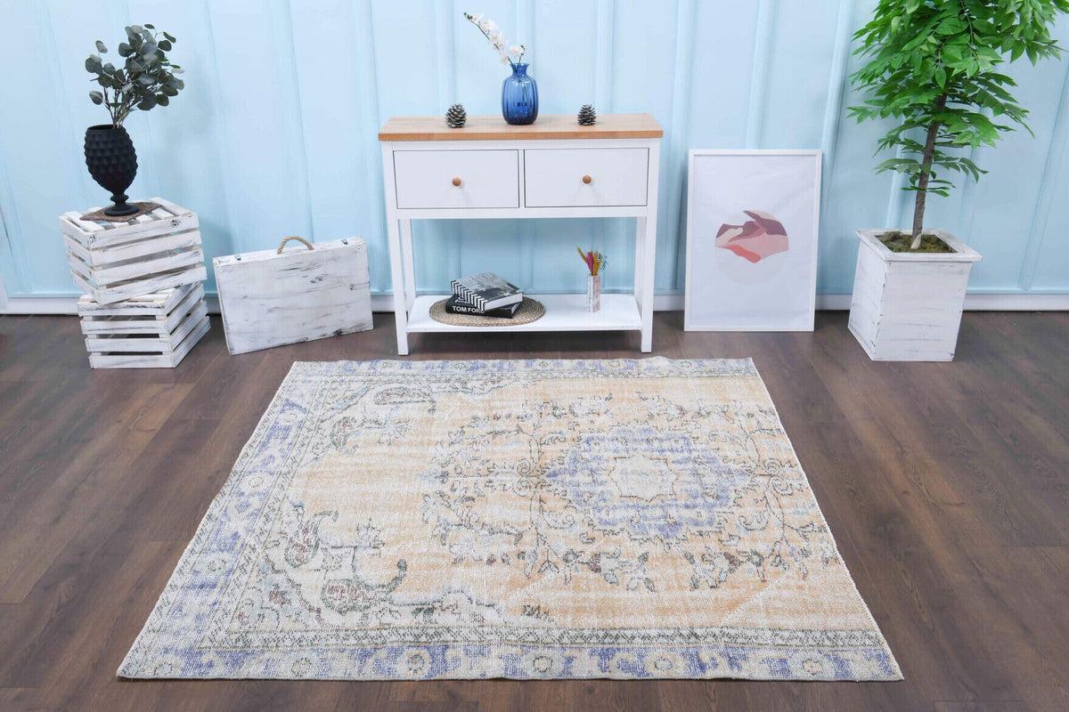 Turkish Anatolain Vintage Area Rug