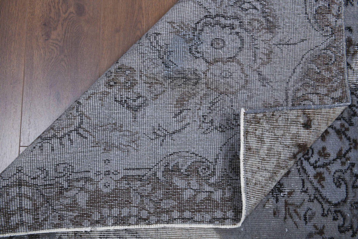 Distressed Blue Area Rug