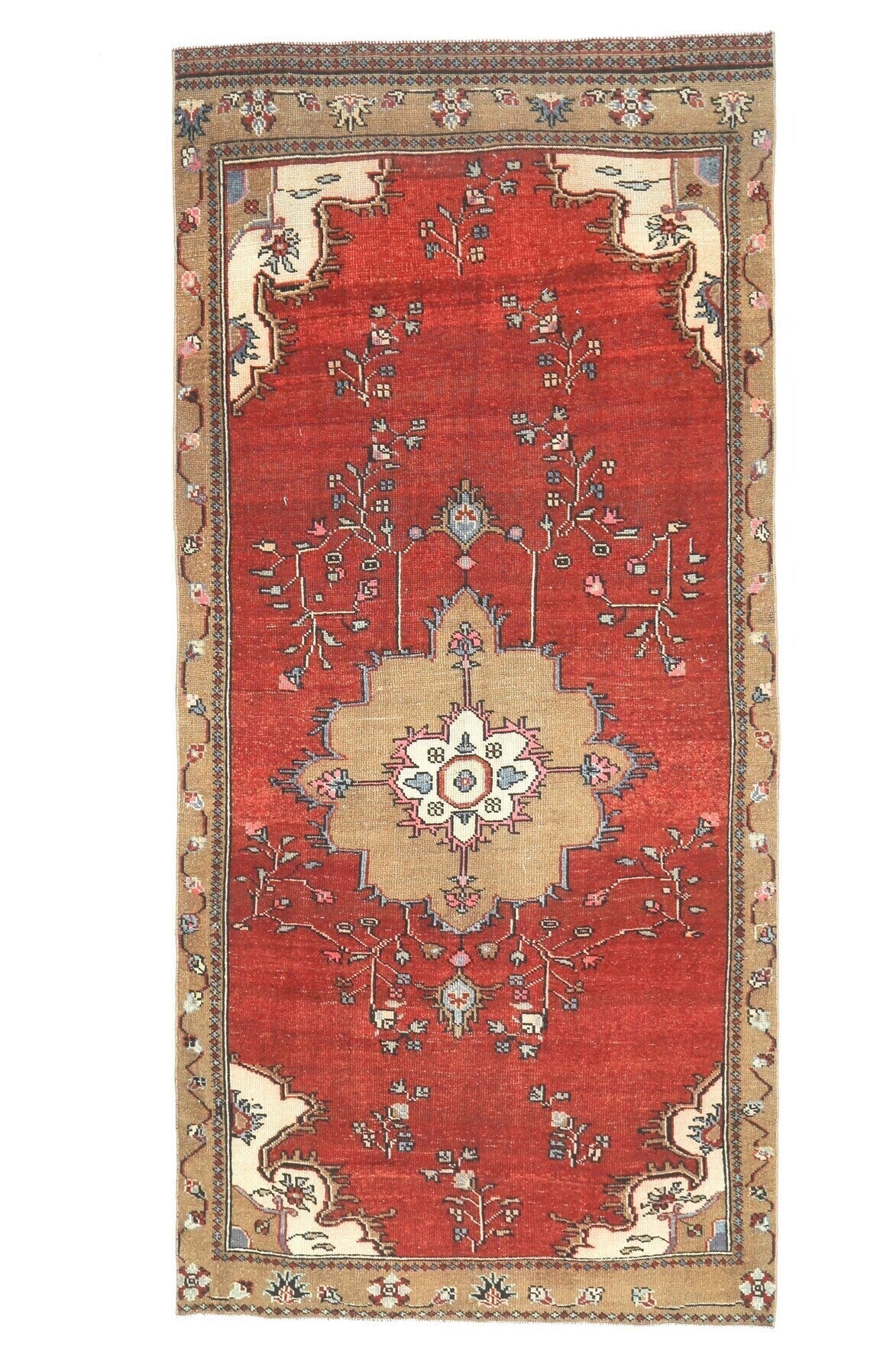 Oushak Wide Runner - Vegetable Dyed