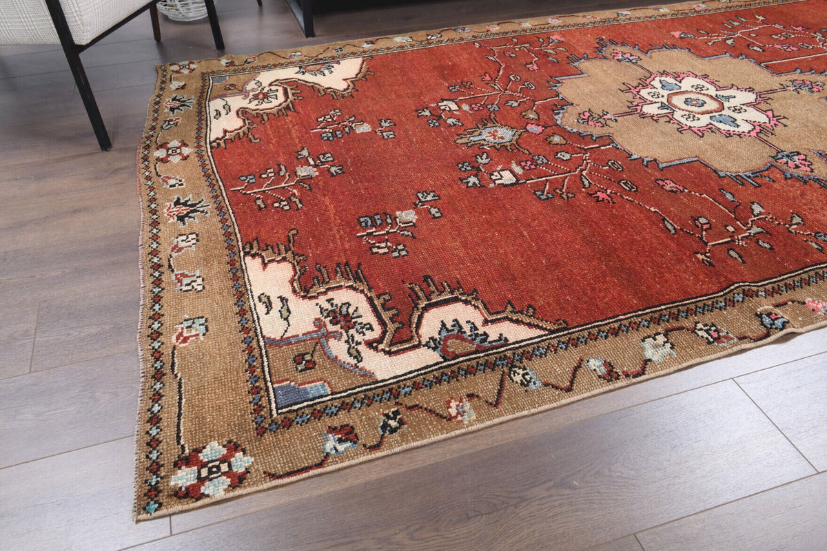 Oushak Wide Runner - Vegetable Dyed