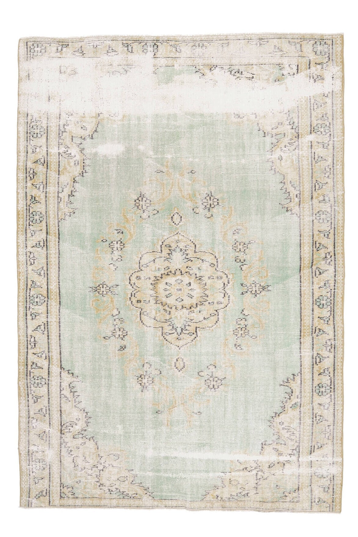 Authentic Antique Oushak Area Rug