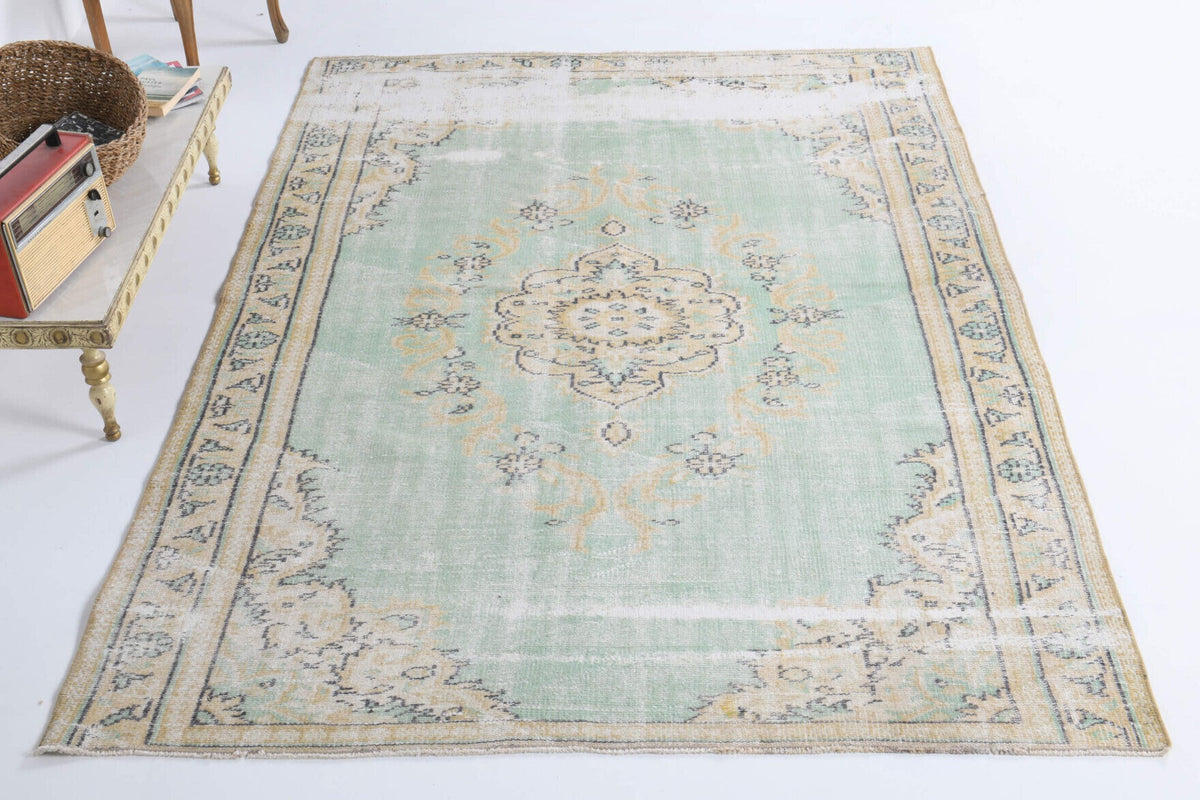 Authentic Antique Oushak Area Rug