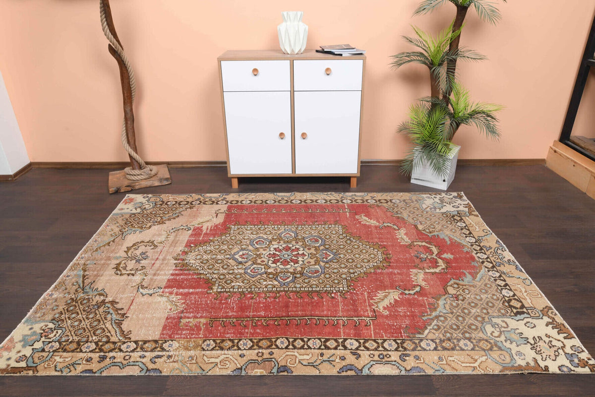 Authentic Oushak Vintage Area Rug