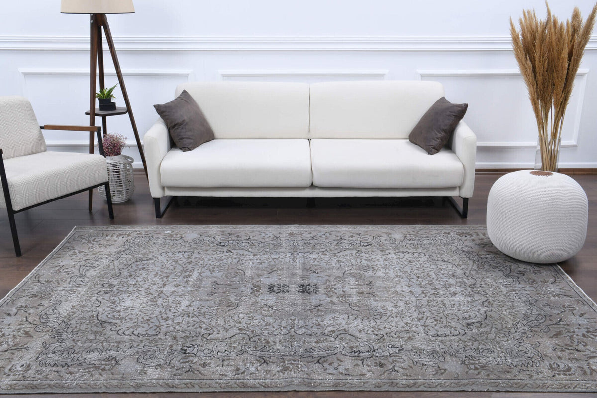 Antique Floral Area Hereke Rug
