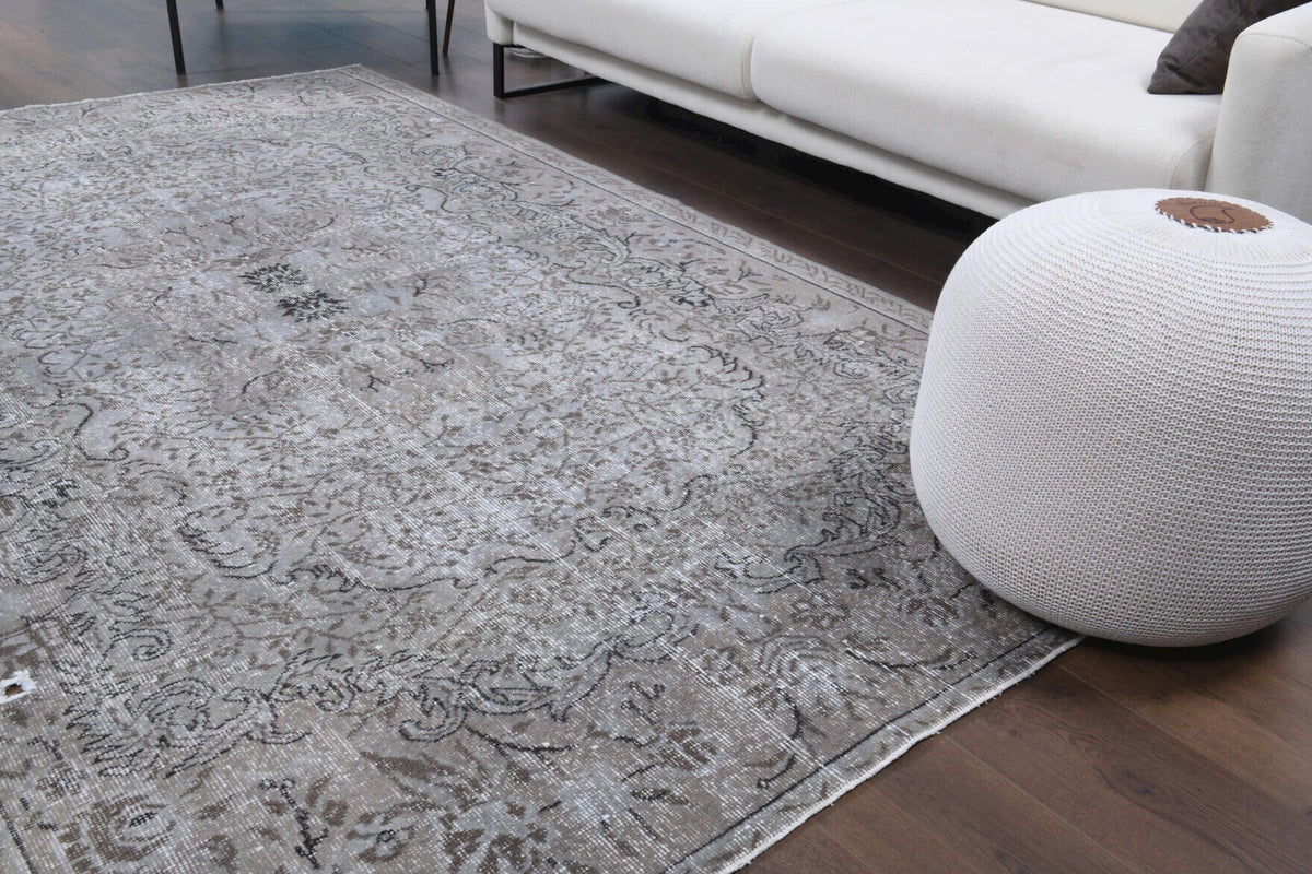 Antique Floral Area Hereke Rug