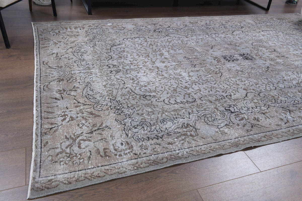 Antique Floral Area Hereke Rug