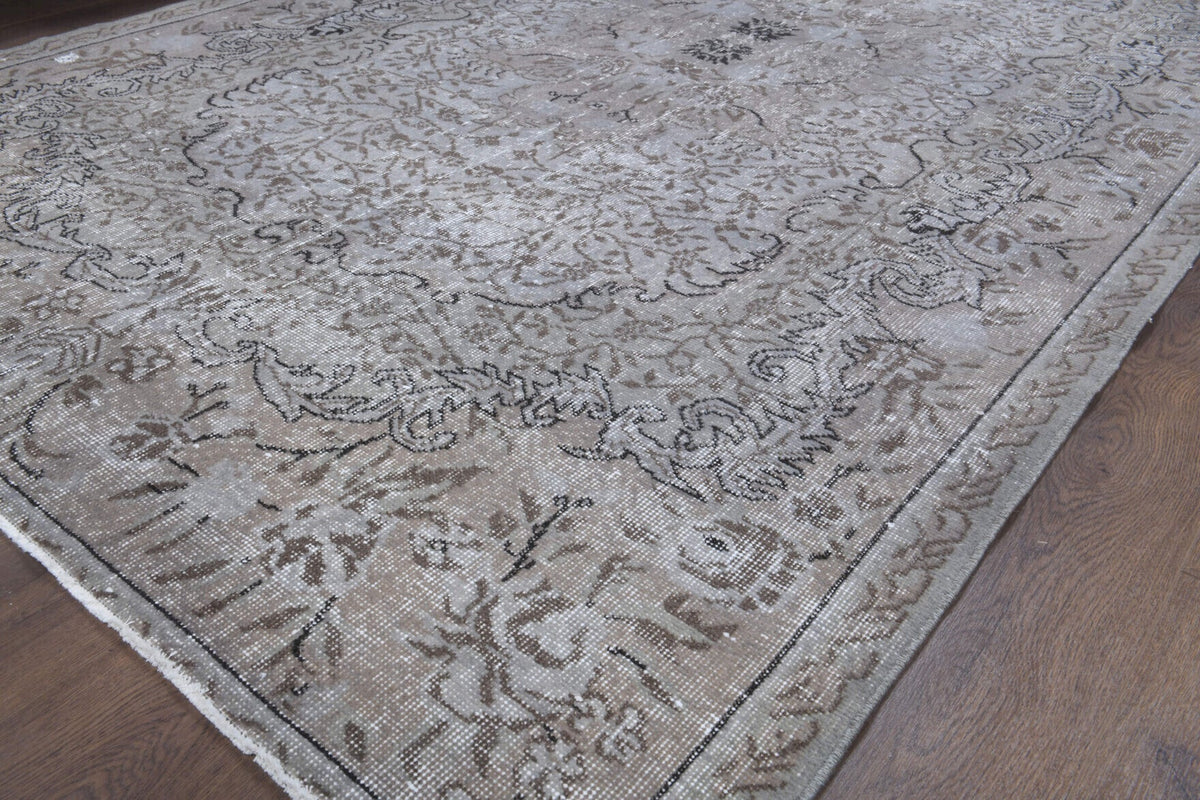 Antique Floral Area Hereke Rug