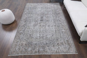 El yapımı vintage halı 178x277 cm oryantal desenli yün - detay görünümü