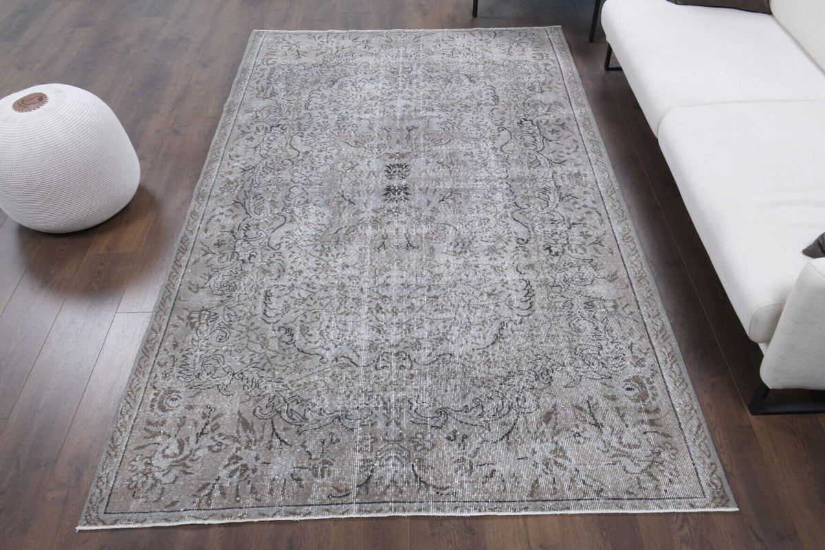 Antique Floral Area Hereke Rug