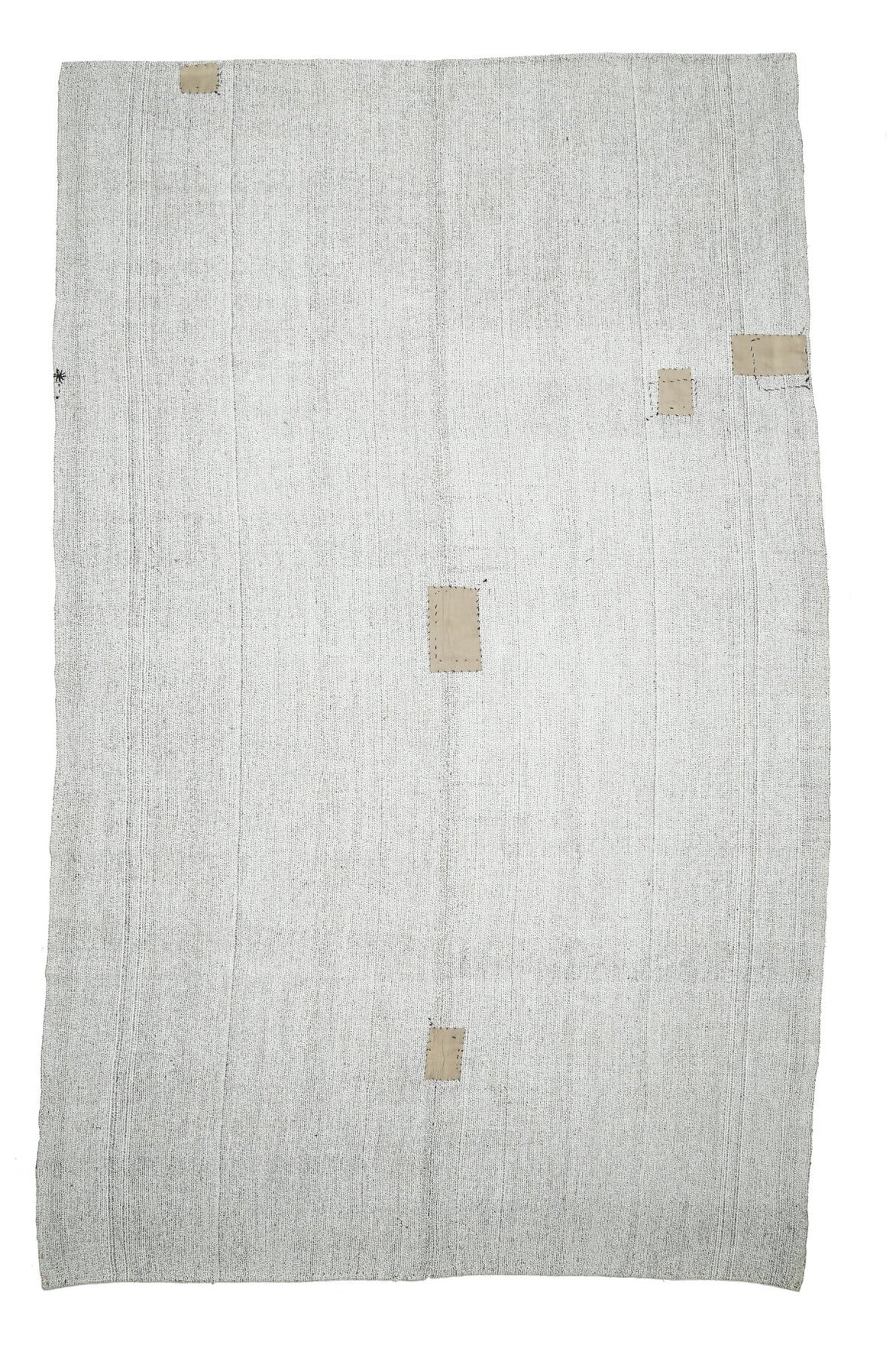 Vintage White Kilim Area Rug