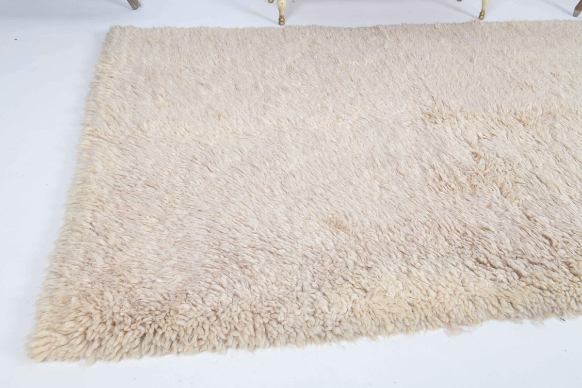 El yapımı vintage halı 170x239 cm düz desenli yün - desen detayı