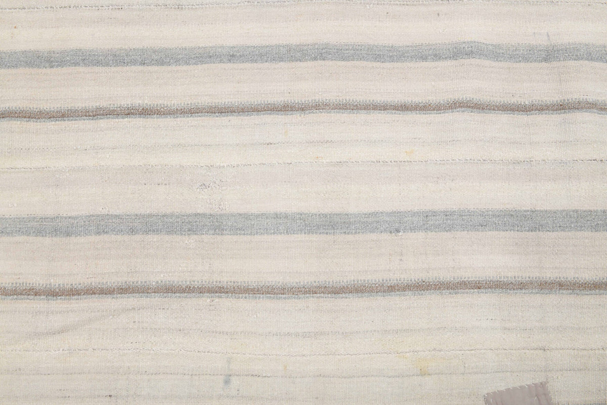 El yapımı vintage halı 152x244 cm çizgili desenli yün - desen detayı