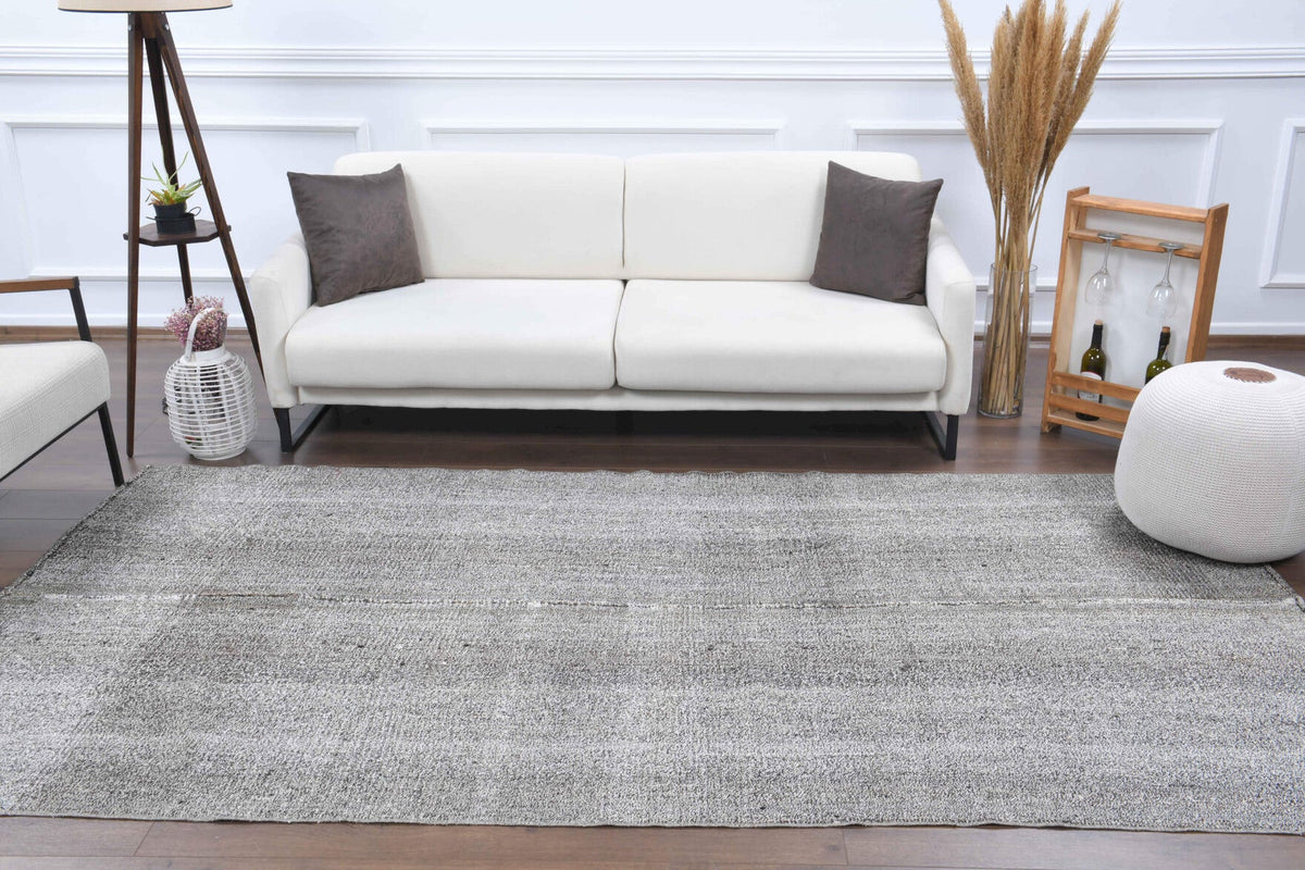 1960'lardan Anadolu kökenli düz zeminli el dokuma vintage kilim, 160x300 cm