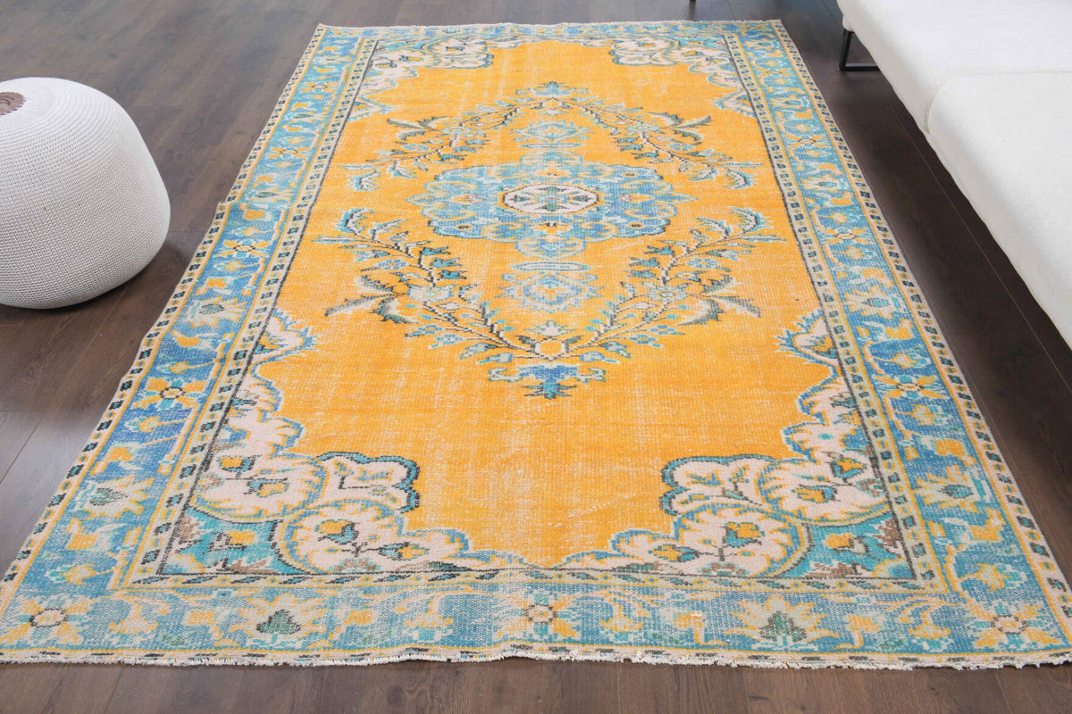 Tek parça el dokuma vintage halı 179x278 cm (4,98 m²) – Pera Halı