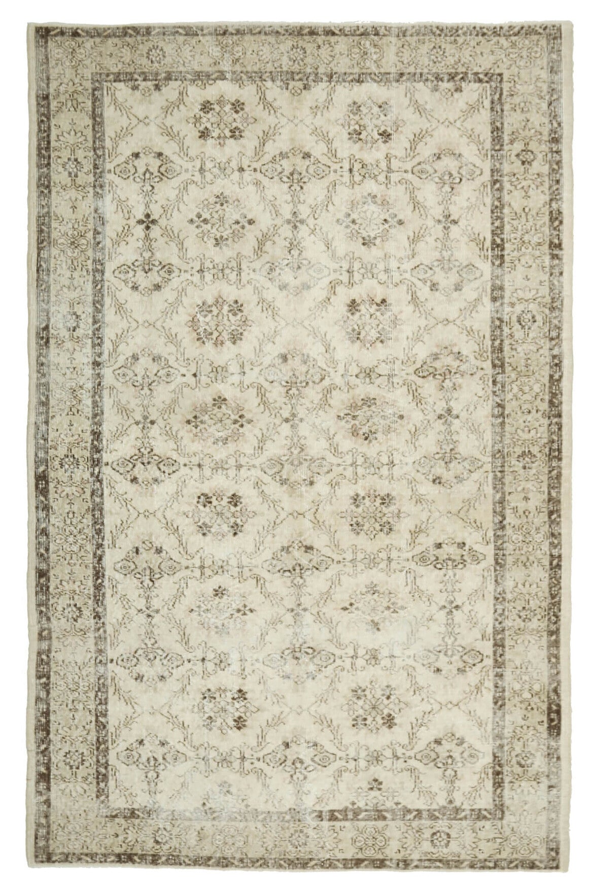 Mid 20th Century Hereke Area Wool Rug