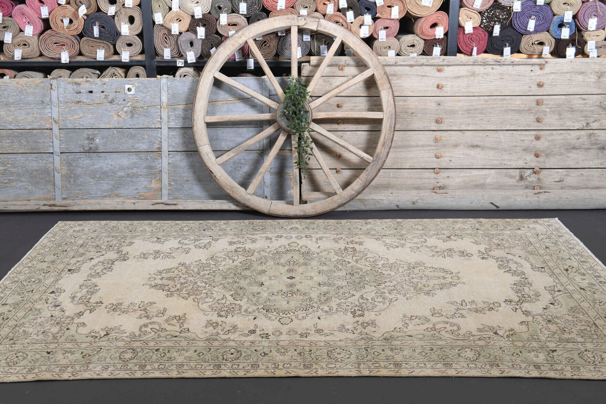 Tek parça el dokuma vintage halı 178x283 cm (5,04 m²) – Pera Halı