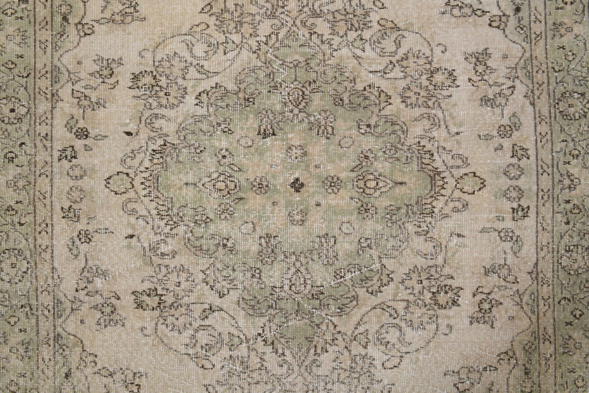 Salon için oryantal desenli el dokuma vintage halı – 178x283 cm