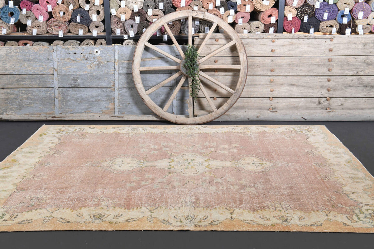 Tek parça el dokuma vintage halı 204x288 cm (5,88 m²) – Pera Halı