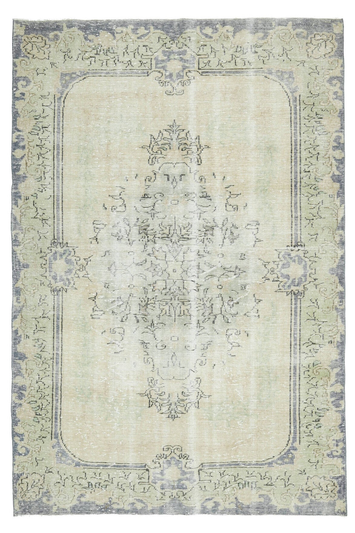 Vintage Oushak Oriental Area Rug
