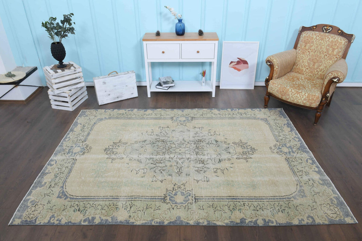 Vintage Oushak Oriental Area Rug