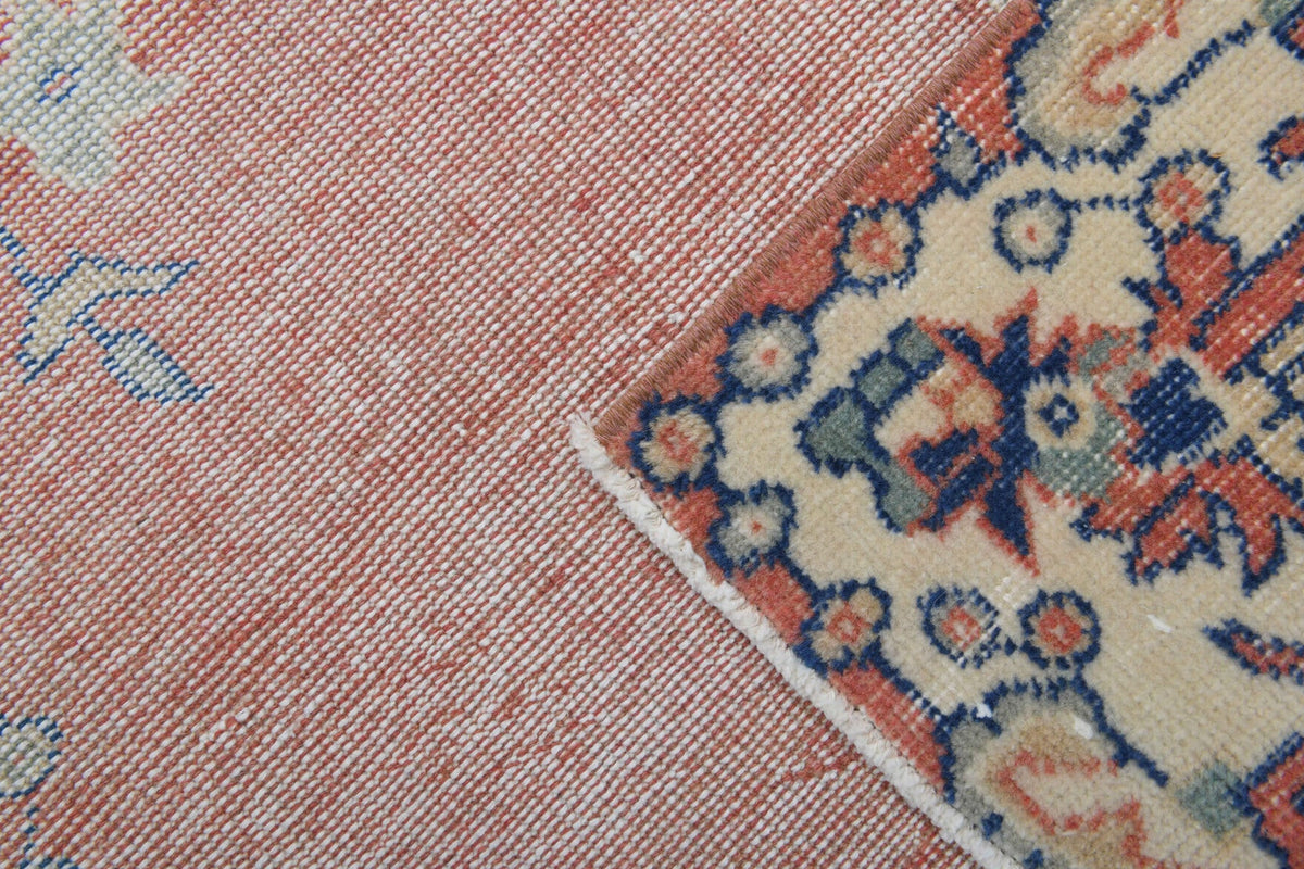Vintage halı 177x298 cm – turuncu oryantal desenli, el dokuma
