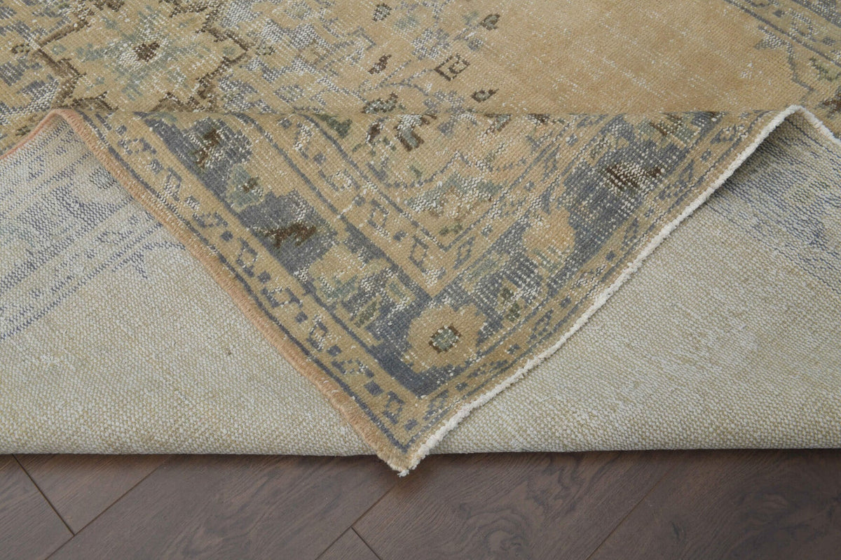 Salon için oryantal desenli el dokuma vintage halı – 170x275 cm