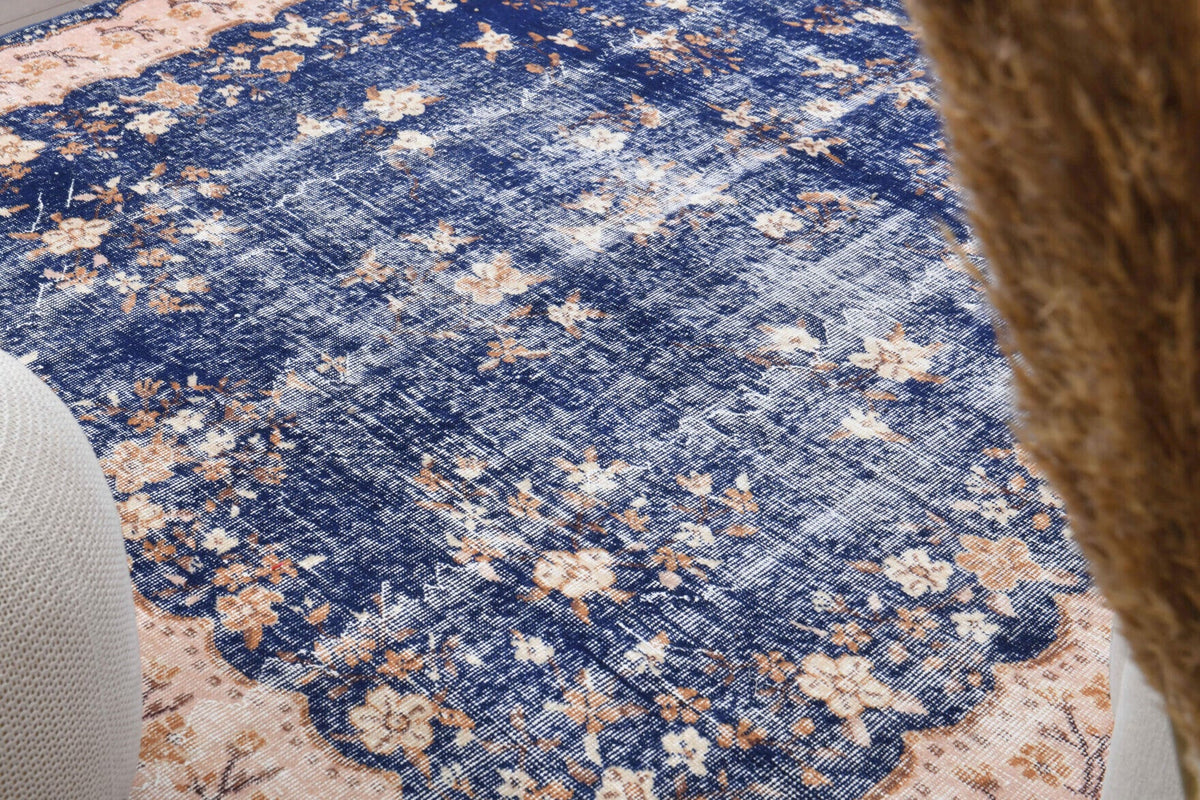 Royal Blue - Vintage Floral Rug