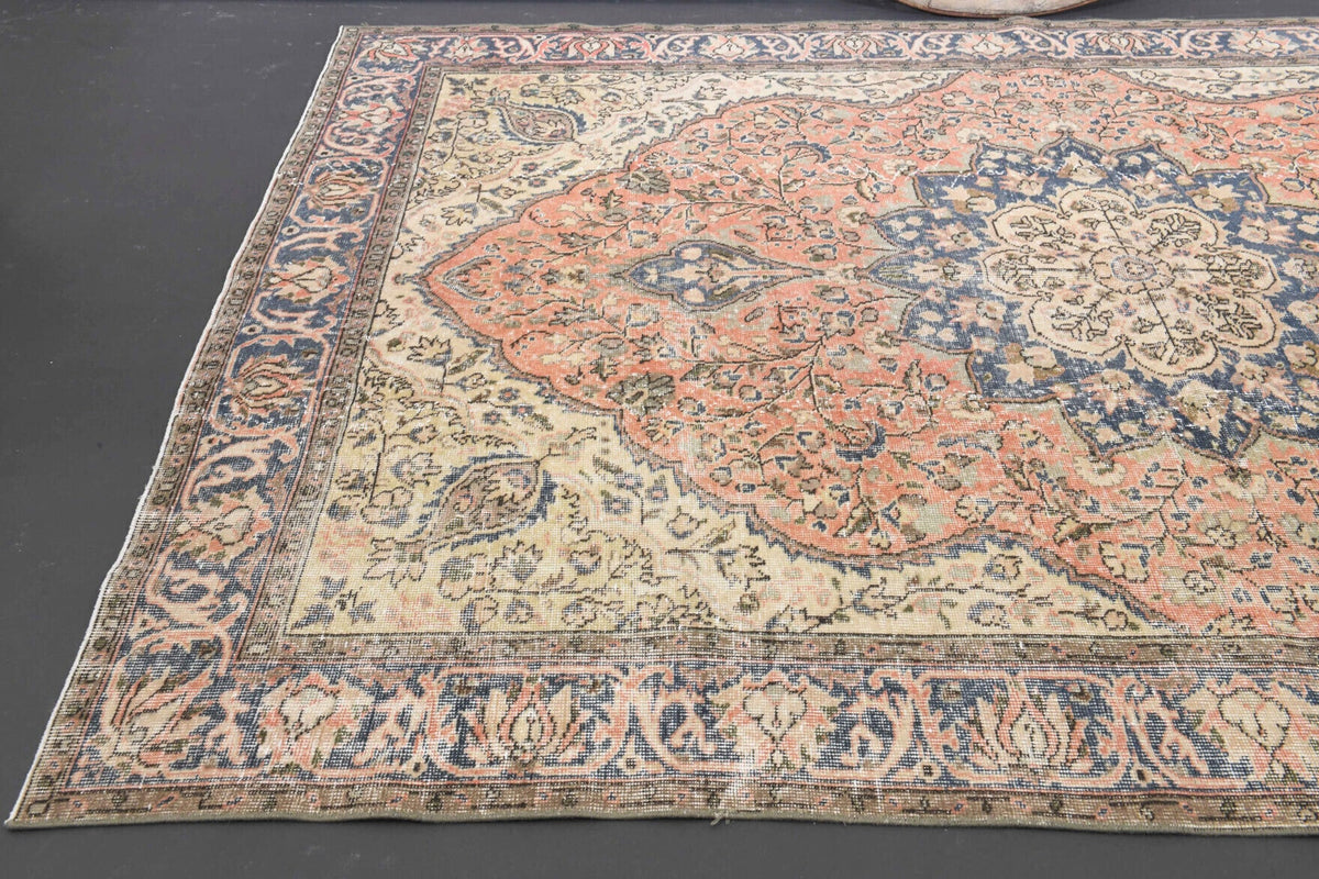 Tek parça el dokuma vintage halı 200x285 cm (5,7 m²) – Pera Halı