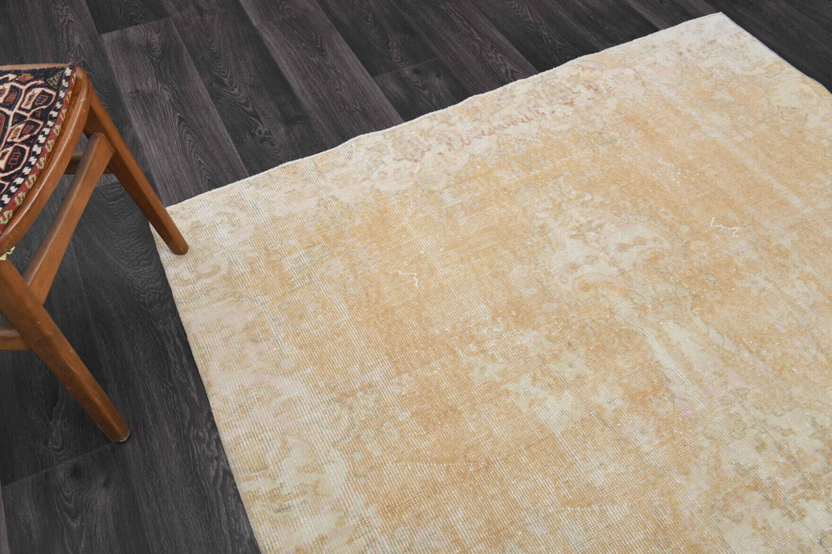 Salon için oryantal desenli el dokuma vintage halı – 164x283 cm