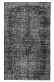 Vintage Anatolian Black Area Rug