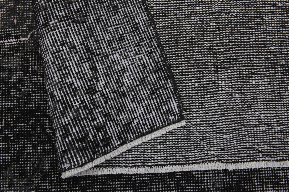 Vintage Anatolian Black Area Rug