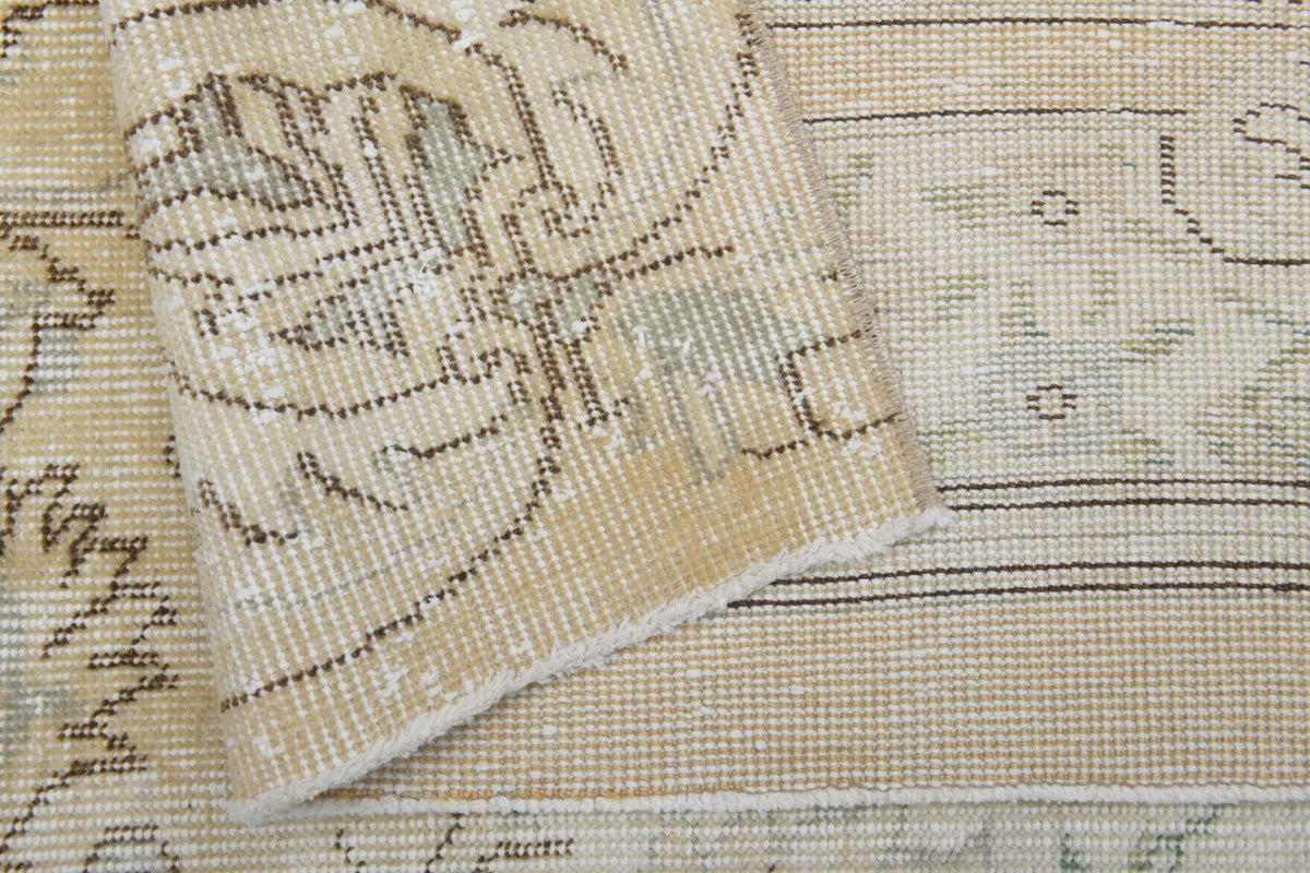 El yapımı vintage halı 152x244 cm oryantal desenli yün - farklı açıdan görünüm