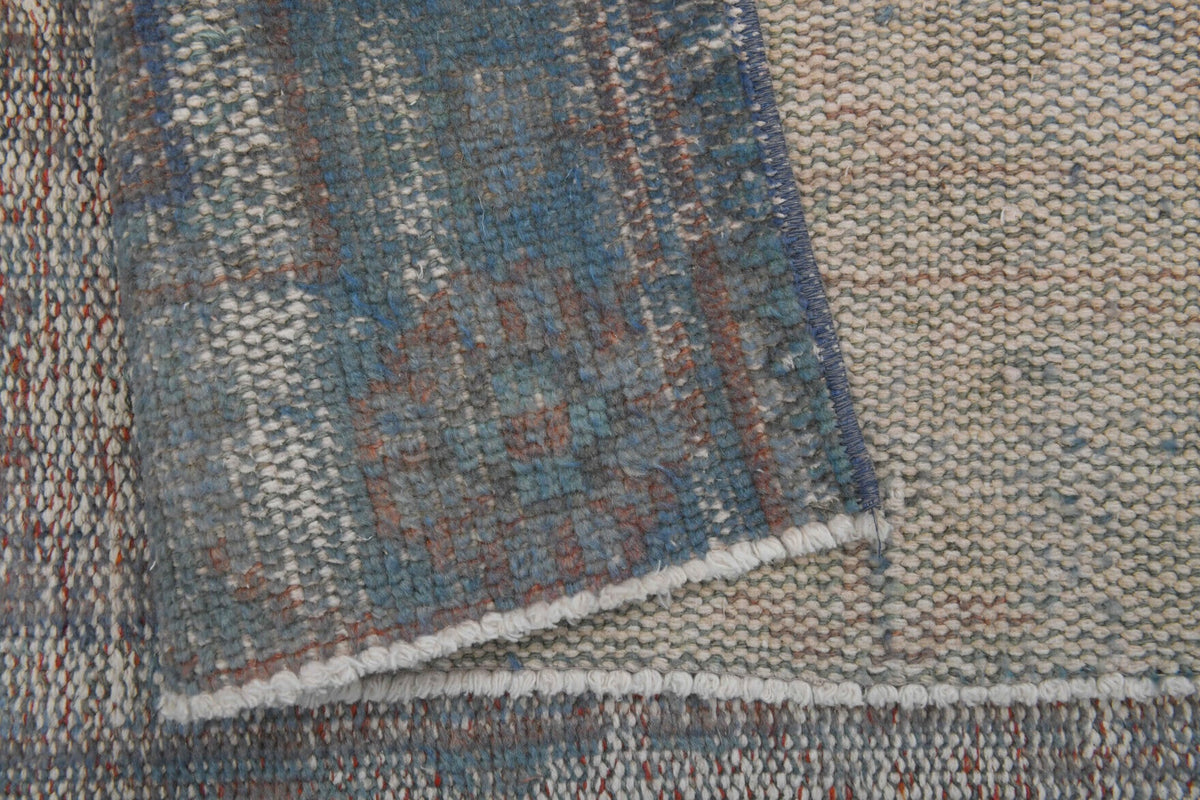 Distressed Oushak Vintage Area Rug