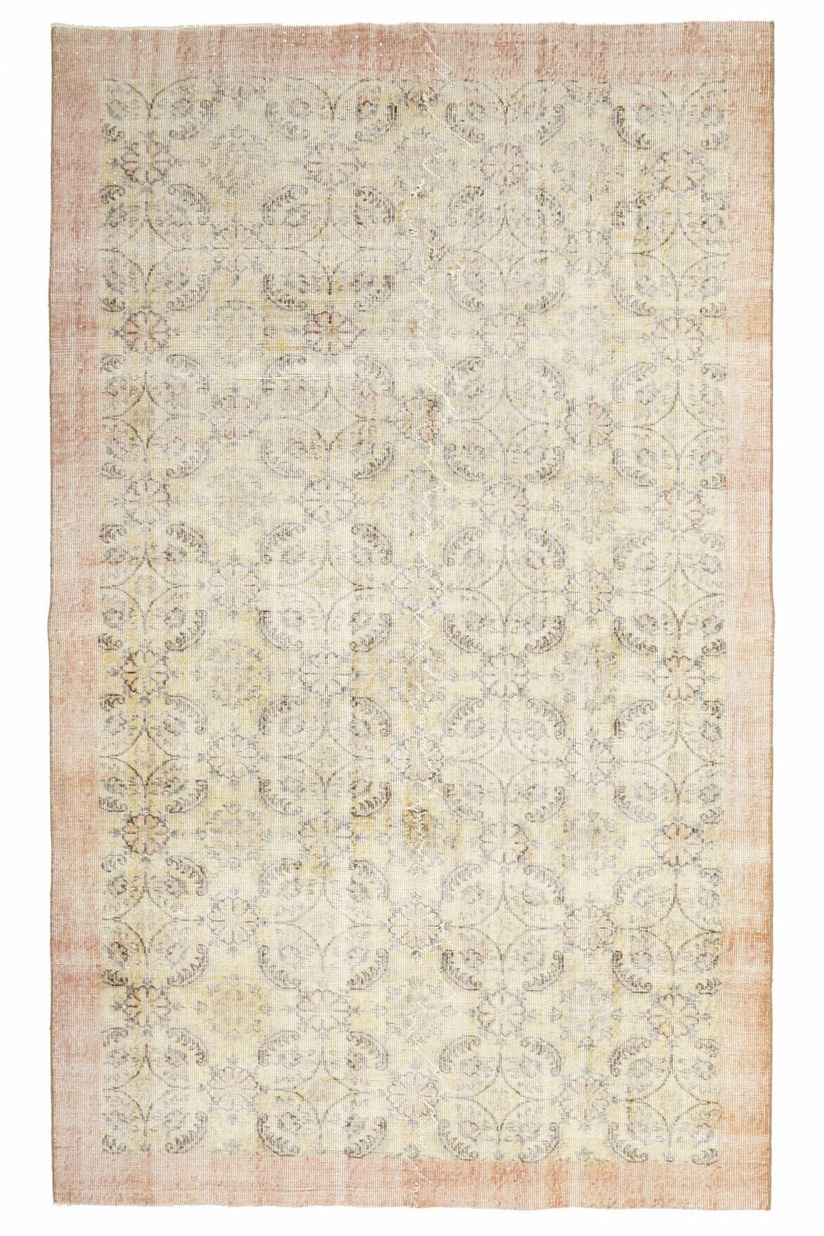 Bordered Antique Hereke Area Rug