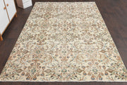 1970'lerden Anadolu kökenli çiçek desenli el dokuma vintage halı, 160x256 cm