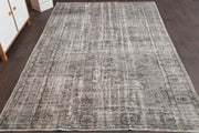 El yapımı vintage halı 152x244 cm düz desenli yün - detay görünümü