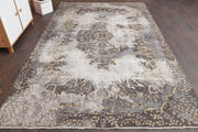 1970'lerden Anadolu kökenli oryantal desenli el dokuma vintage halı, 199x320 cm