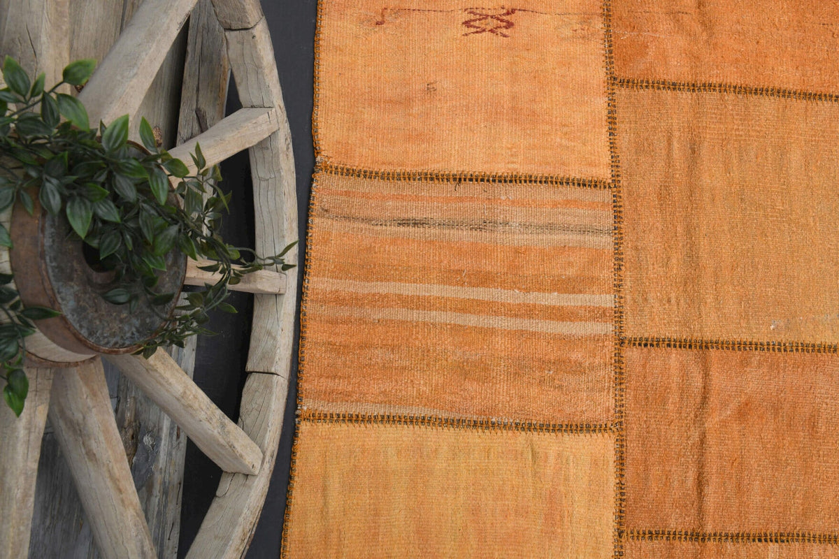 11,4 m² patchwork vintage halı – Anadolu, 1970'ler