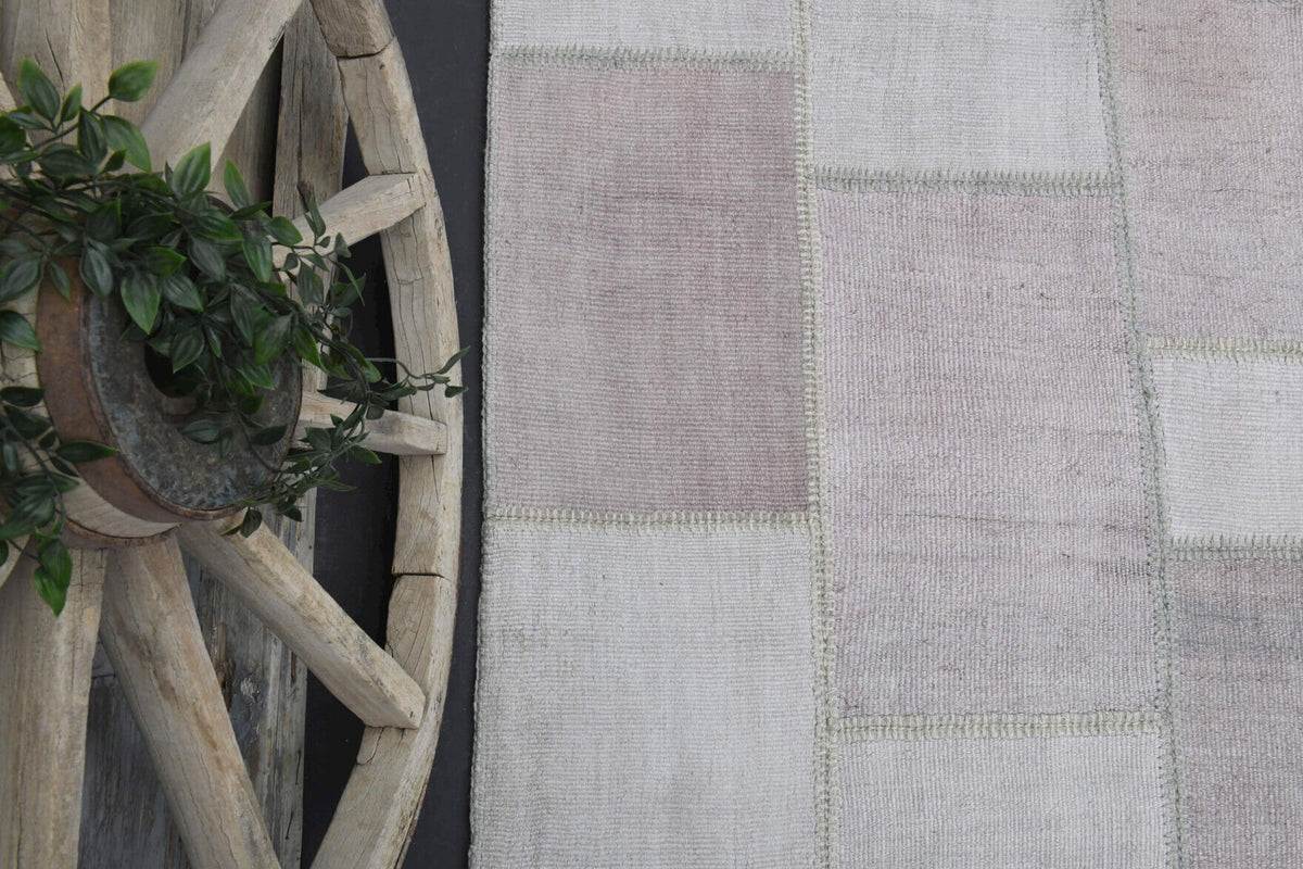 8,1 m² patchwork vintage halı – Anadolu, 1970'ler