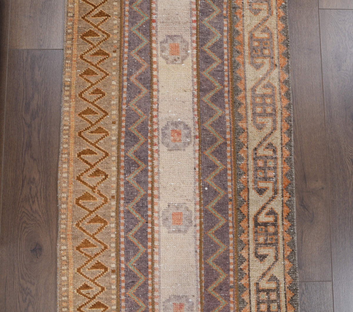 Tek parça patchwork vintage yolluk 69x338 cm (2,33 m²) – Pera Halı