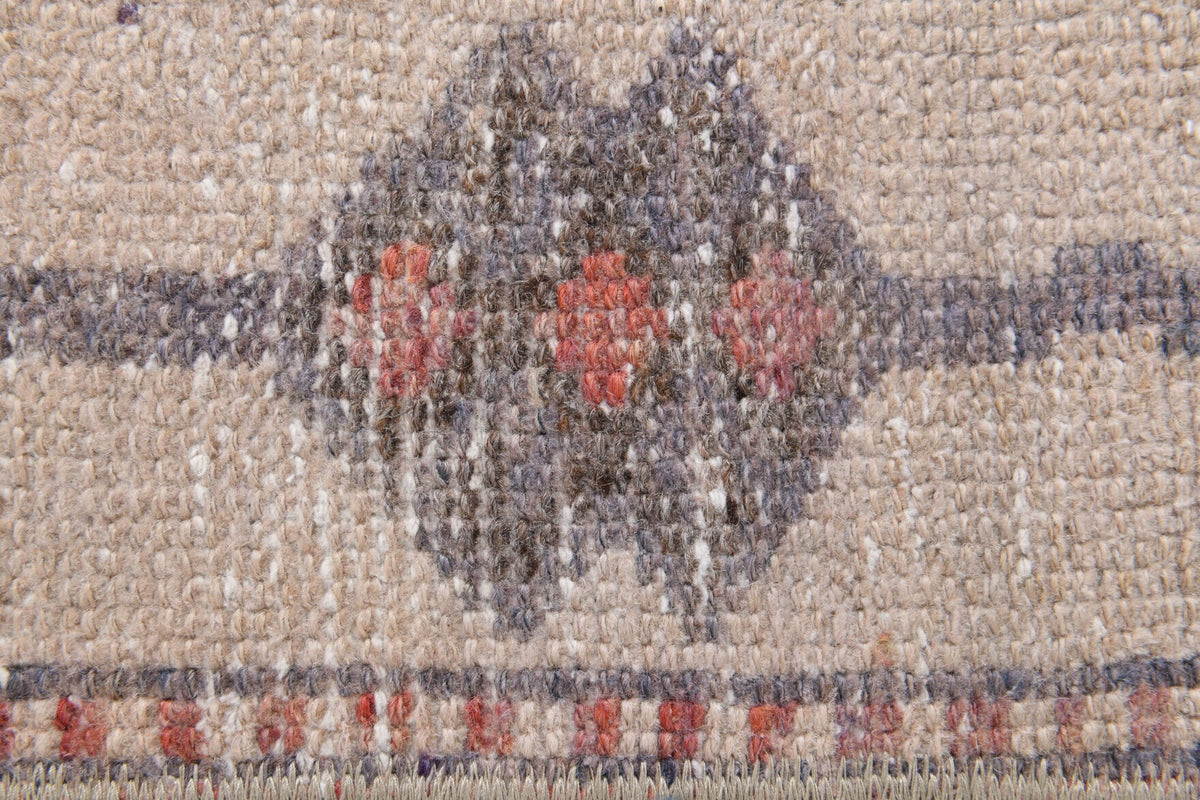 El yapımı vintage yolluk 56x152 cm tribal desenli yün - mekan görünümü