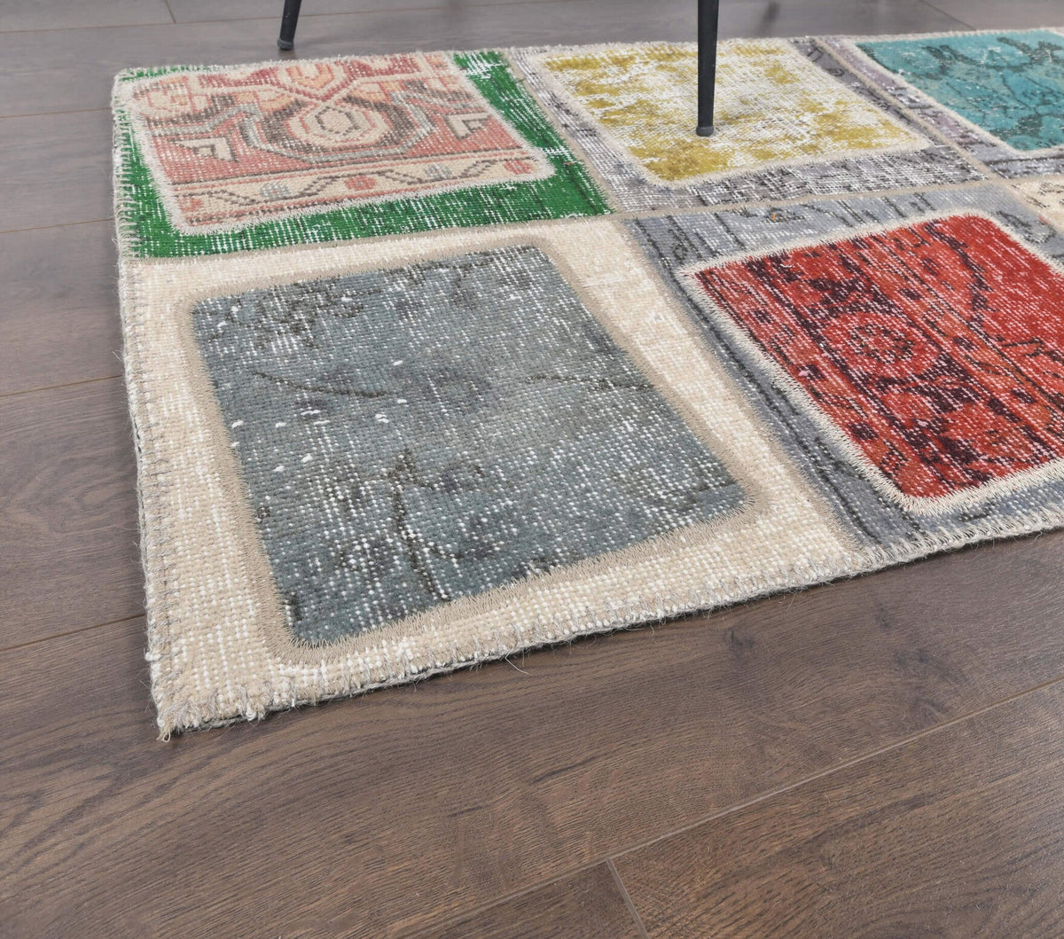Tek parça patchwork vintage yolluk 72x229 cm (1,65 m²) – Pera Halı