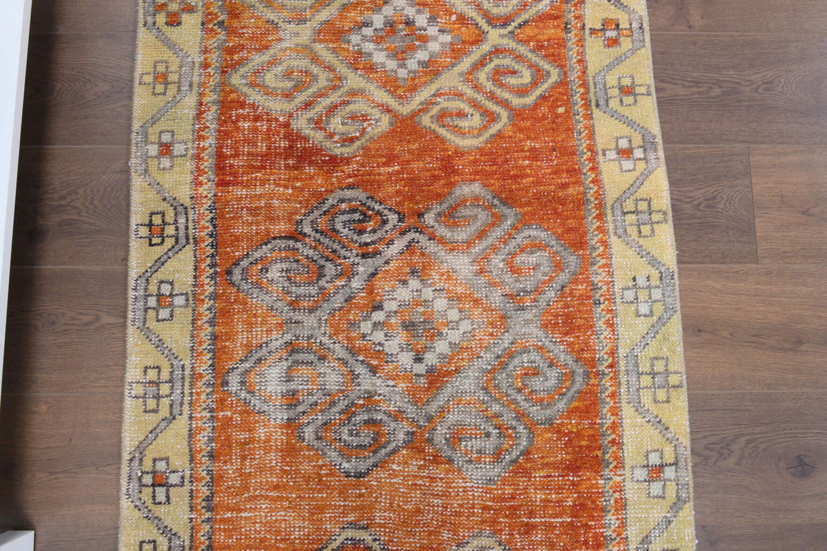 Tek parça el dokuma vintage yolluk 83x225 cm (1,87 m²) – Pera Halı