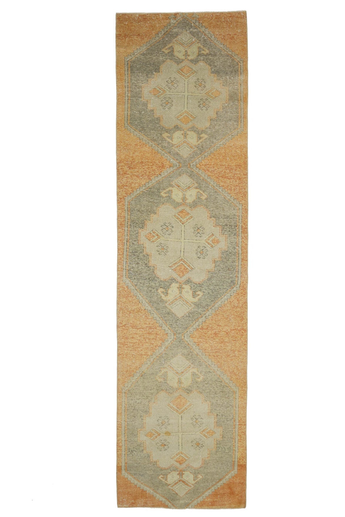 Vintage Oushak Runner Rug - 30246