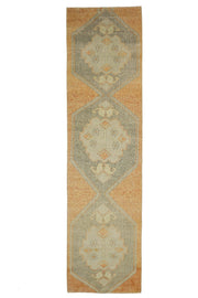 Vintage Oushak Runner Rug - 30246