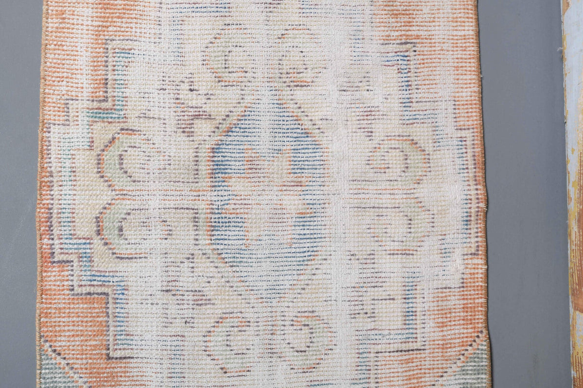 Distressed Oushak Runner Rug - 30265