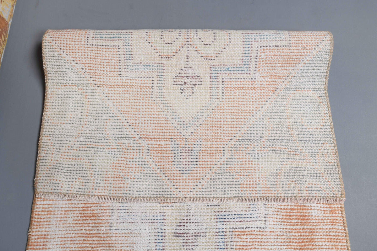 Distressed Oushak Runner Rug - 30265