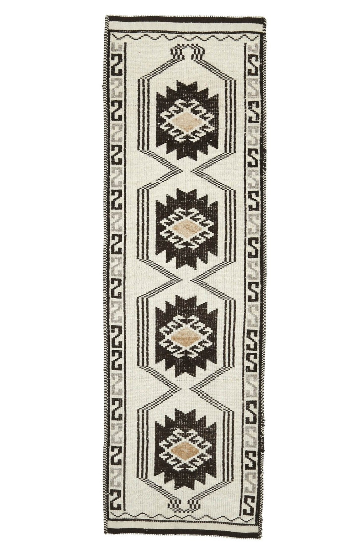 Turkish Vintage Oushak Runner Rug